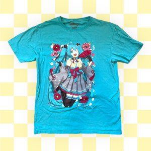 Hatsune Miku Bright Blue Small Shirt - Kawaii Fashion Delight!